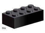 LEGO® Bulk Bricks 2 x 4 Black Bricks 3458 released in 2000 - Image: 1