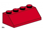 LEGO® Bulk Bricks 2 x 4 Roof Tile Red 3498 released in 2000 - Image: 1