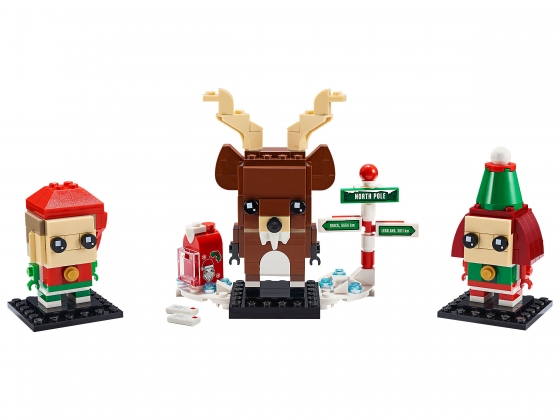 LEGO® BrickHeadz Reindeer, Elf and Elfie 40353 released in 2019 - Image: 1