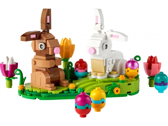 LEGO® Seasonal Easter Rabbits Display 40523 released in 2022 - Image: 1