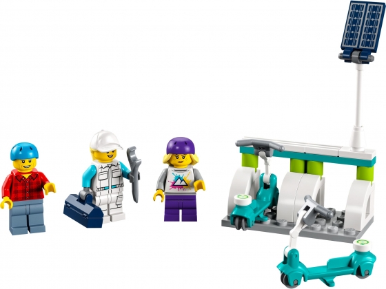 LEGO® City Electric Scooters & Charging Dock 40526 released in 2022 - Image: 1