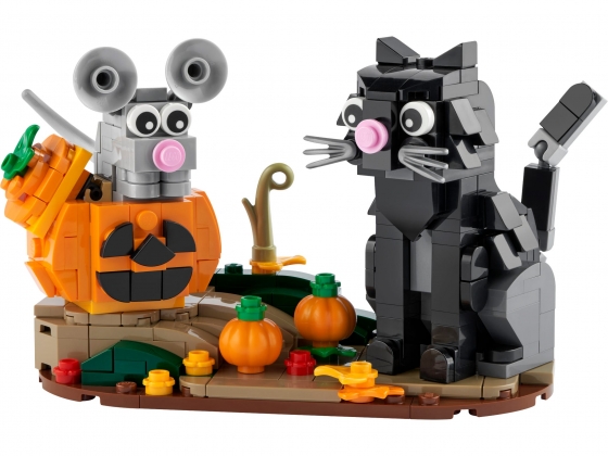 LEGO® Seasonal Halloween Cat & Mouse 40570 released in 2022 - Image: 1