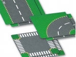 LEGO® 4 Juniors Curved Road Plates 4109 released in 2002 - Image: 1