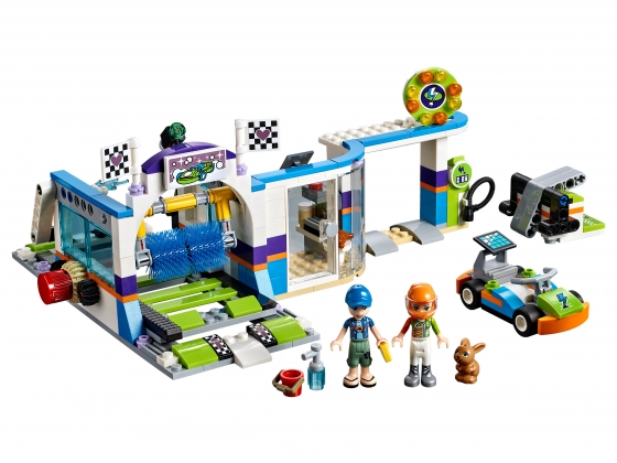 LEGO® Friends Spinning Brushes Car Wash 41350 released in 2018 - Image: 1