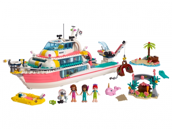 LEGO® Friends Rescue Mission Boat 41381 released in 2019 - Image: 1