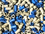 LEGO® Freestyle 50 blaue halbe Technic Pins 4274 erschienen in 1998 - Bild: 2
