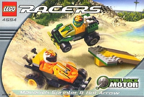 LEGO® Racers Maverick Sprinter & Hot Arrow 4594 released in 2002 - Image: 1