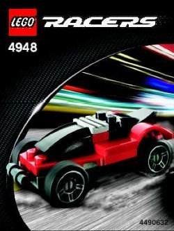 LEGO® Racers Black and Red Racer 4948 released in 2006 - Image: 1