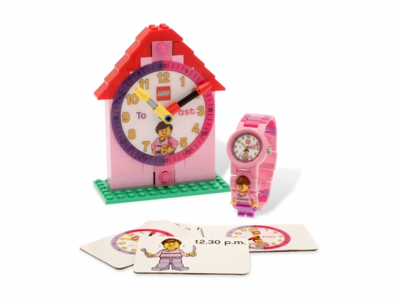 LEGO® Gear Minifiguren-Uhr & Wecker zum Lernen der Uhrzeit für Mädchen 5001371 erschienen in 2012 - Bild: 1