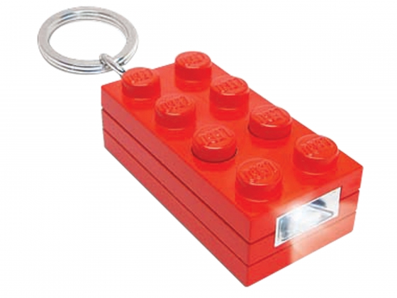 LEGO® Gear 2x4 LEGO® Stein-Schlüsselanhänger mit Licht (Rot) 5002471 erschienen in 2013 - Bild: 1
