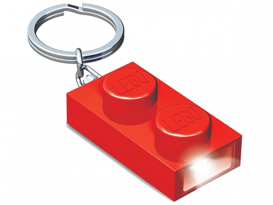 LEGO® Gear 1x2 LEGO® Stein-Schlüsselanhänger mit Licht (Rot) 5004264 erschienen in 2014 - Bild: 1