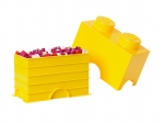 LEGO® Gear Gelber LEGO® Aufbewahrungs-Stein mit 2 Noppen 5004891 erschienen in 2015 - Bild: 2