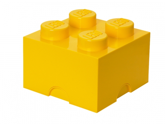 LEGO® Gear Gelber LEGO® Aufbewahrungs-Stein mit 4 Noppen 5004893 erschienen in 2015 - Bild: 1