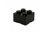 LEGO® Gear Schwarzer LEGO® Aufbewahrungsstein mit 4 Noppen 5005020 erschienen in 2016 - Bild: 1