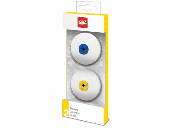 LEGO® Gear Radiergummis (Blau & Gelb) 5005108 erschienen in 2016 - Bild: 1