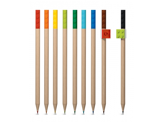 LEGO® Classic 9-Pack Colored Pencil with Toppers Pack 5005148 released in 2016 - Image: 1