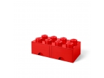 LEGO® Gear LEGO® Hell Rot Steine Aufbewahrung mit 8-Noppen 5005398 erschienen in 2017 - Bild: 1