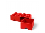 LEGO® Gear LEGO® Hell Rot Steine Aufbewahrung mit 8-Noppen 5005398 erschienen in 2017 - Bild: 2