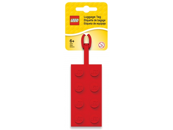 LEGO® Gear 2x4 Red Luggage Tag 5005542 released in 2018 - Image: 1