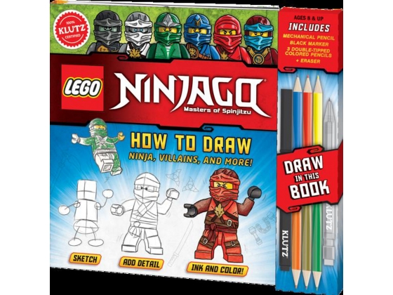 LEGO® Books LEGO® NINJAGO® How to Draw Ninjas, Villains, and More! 5005631 released in 2018 - Image: 1