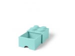 LEGO® Gear LEGO® 4-Stud Aqua Light Blue Storage Brick Drawer 5005714 released in 2019 - Image: 1