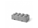 LEGO® Gear LEGO® 8-Noppen mittel Stein-Grau Aufbewahrungs-Schublade 5005720 erschienen in 2019 - Bild: 3
