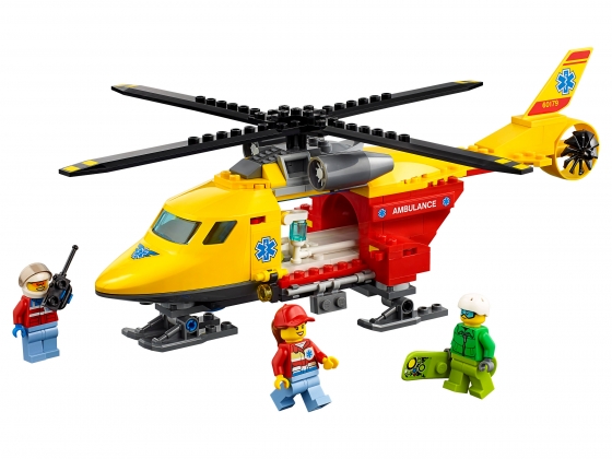 LEGO® City Ambulance Helicopter 60179 released in 2018 - Image: 1