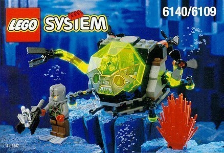 LEGO® Aquazone Sea Creeper (with Stingray Baseplate, Raised) 6109 released in 1998 - Image: 1