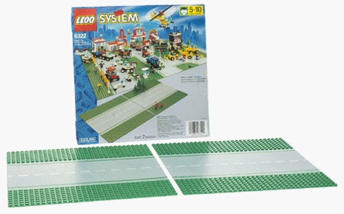 LEGO® Town Straight Road Plates 6322 erschienen in 1997 - Bild: 1