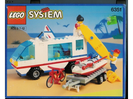 LEGO® Town Surf N' Sail Camper 6351 released in 1992 - Image: 1