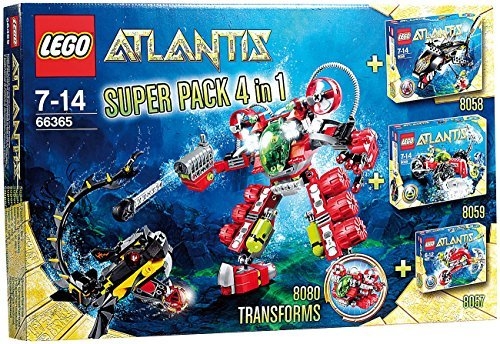 LEGO® Atlantis Atlantis Super Pack 4 in 1 (8057 8058 8059 8080) 66365 released in 2010 - Image: 1