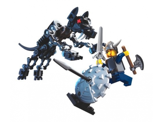 LEGO® Vikings Viking Warrior challenges the Fenris Wolf 7015 released in 2005 - Image: 1