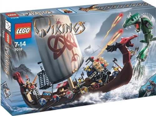 LEGO® Vikings Schiff und Schlange 7018 erschienen in 2005 - Bild: 1