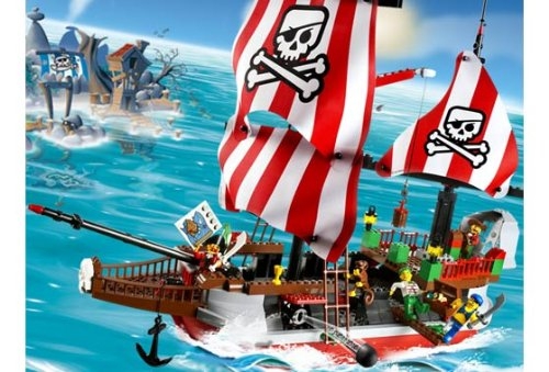 LEGO® 4 Juniors Captain Redbeard's Pirate Ship - Limited Edition with Motor 7075 released in 2004 - Image: 1