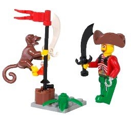 LEGO® 4 Juniors Harry Hardtack and Monkey 7081 released in 2004 - Image: 1