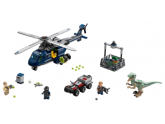 LEGO® Jurassic World Blue's Helicopter Pursuit 75928 released in 2018 - Image: 1