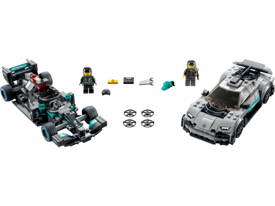 LEGO® Speed Champions Mercedes-AMG F1 W12 E Performance & Mercedes-AMG Project One 76909 erschienen in 2022 - Bild: 1