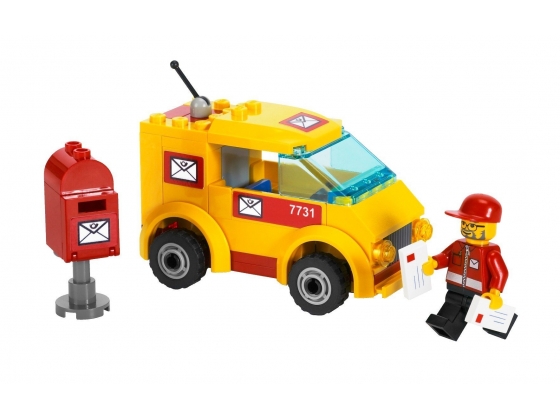 LEGO® Town Mail Van 7731 released in 2008 - Image: 1
