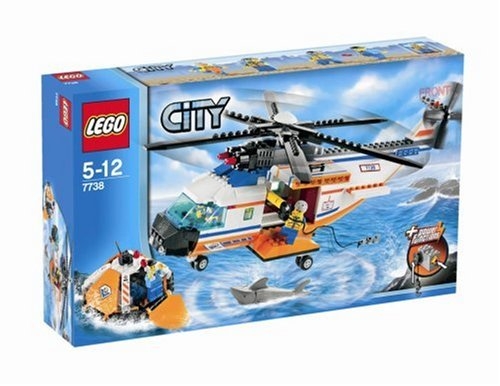 LEGO® Town Coast Guard Helicopter and Life Raft 7738 released in 2008 - Image: 1