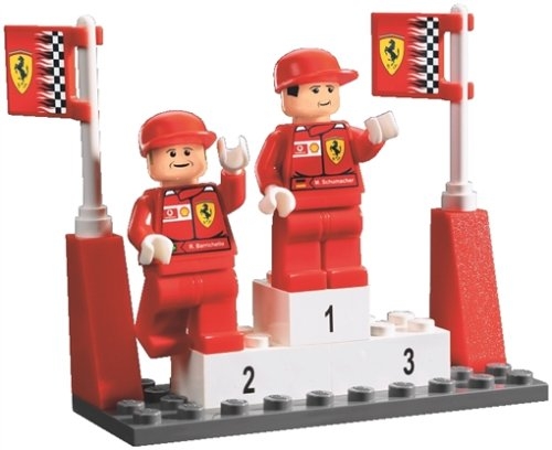LEGO® Racers M. Schumacher and R. Barrichello 8389 released in 2004 - Image: 1