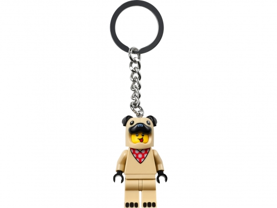 LEGO® Gear French Bull Dog Guy Key Chain 854158 released in 2022 - Image: 1